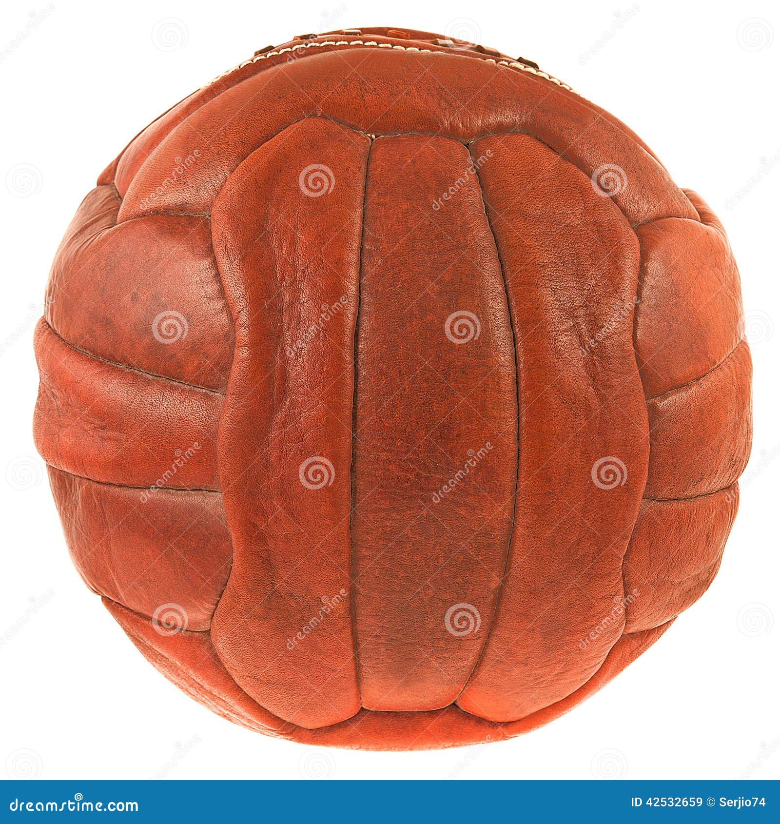 Leather soccer ball. stock image. Image of ball, soccer 42532659