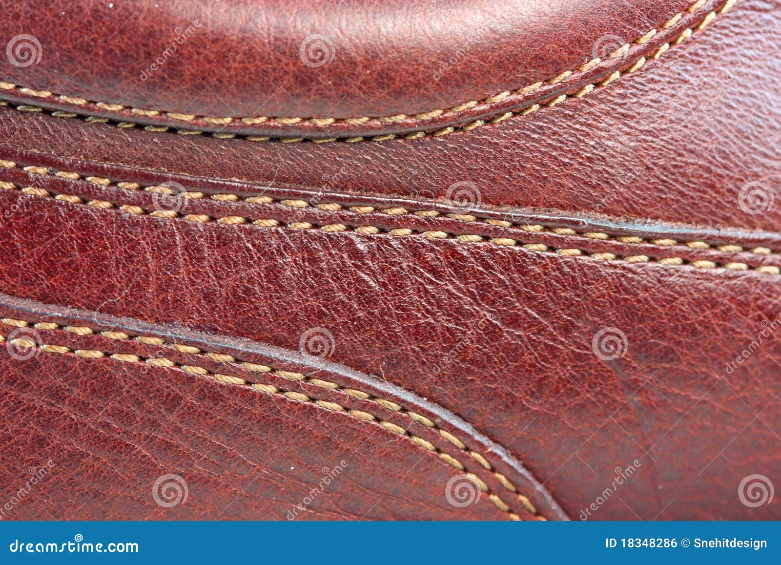 Leather stitches stock photo. Image of style, abstract 18348286
