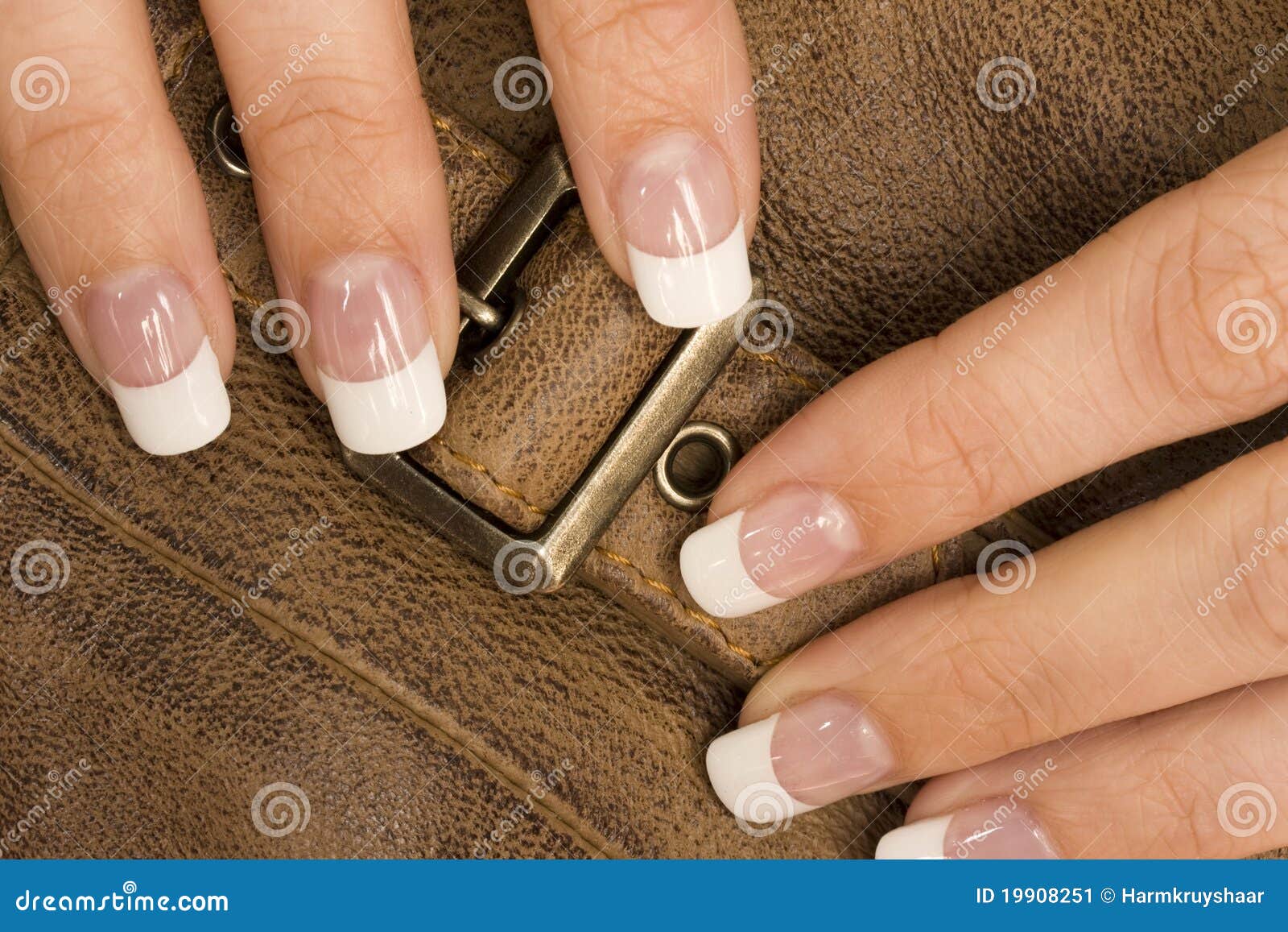 Leather strap with fingers stock image. Image of female 19908251