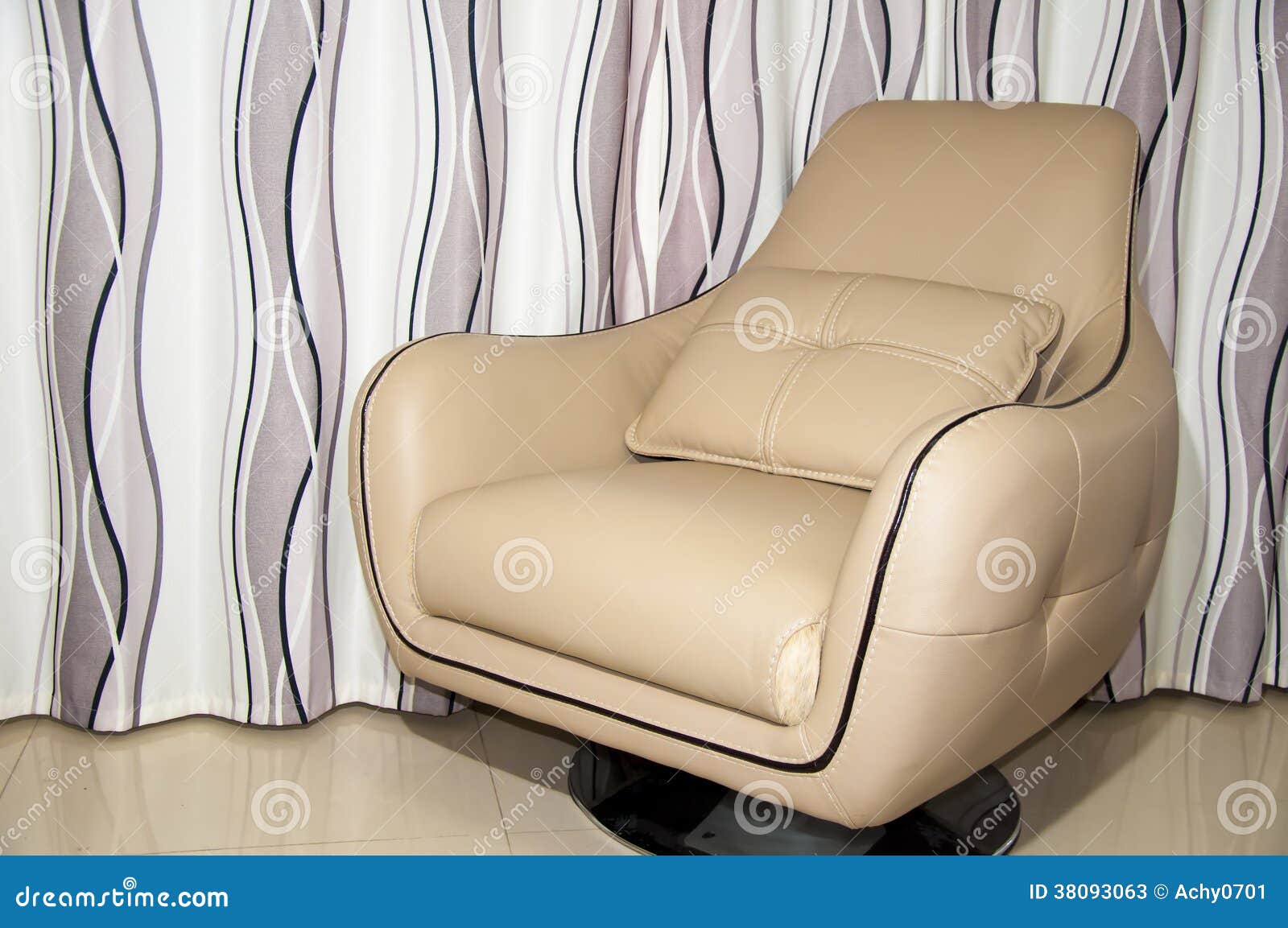 Leather Swivel Chair RoyaltyFree Stock Photography