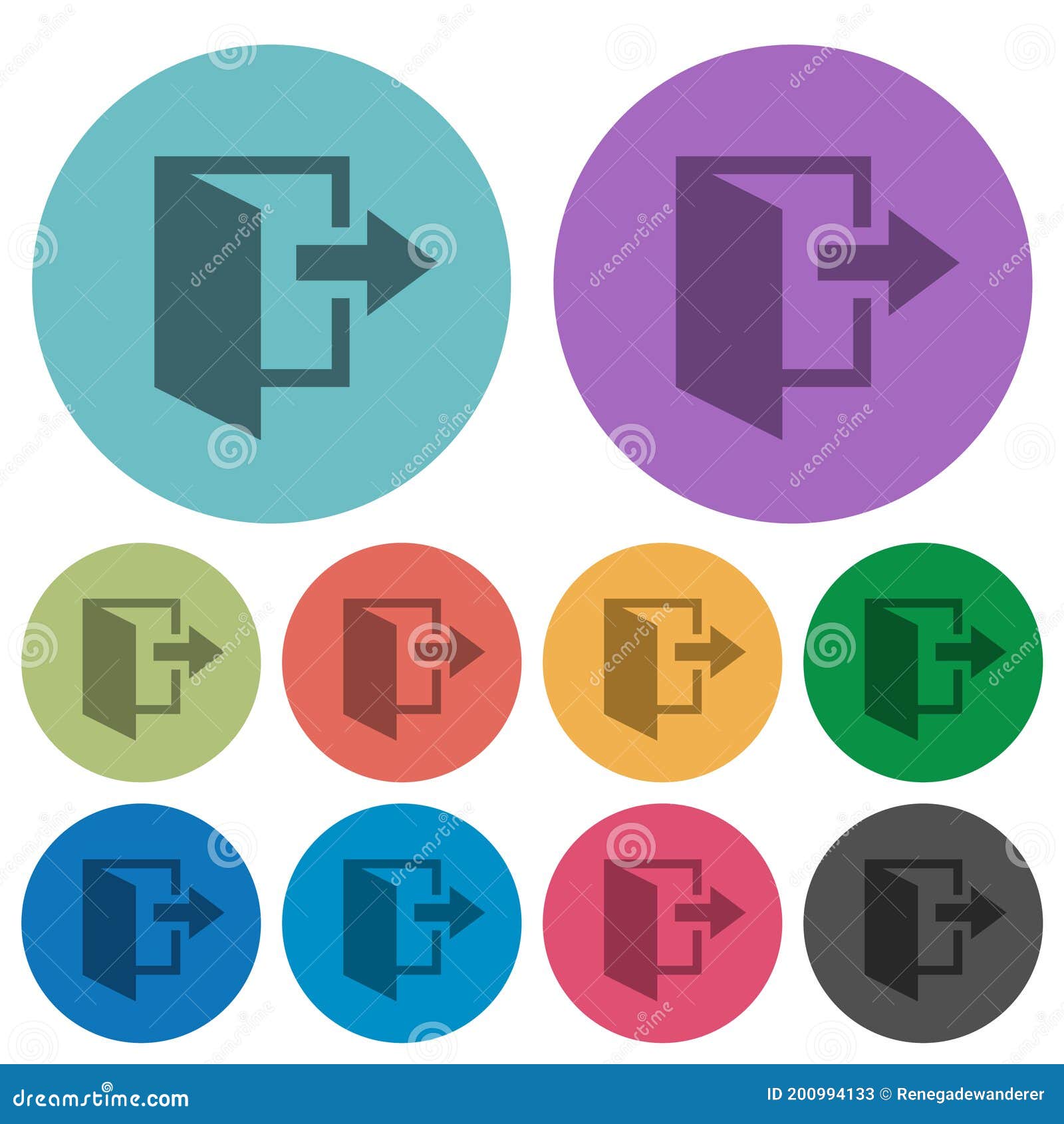 leave color darker flat icons