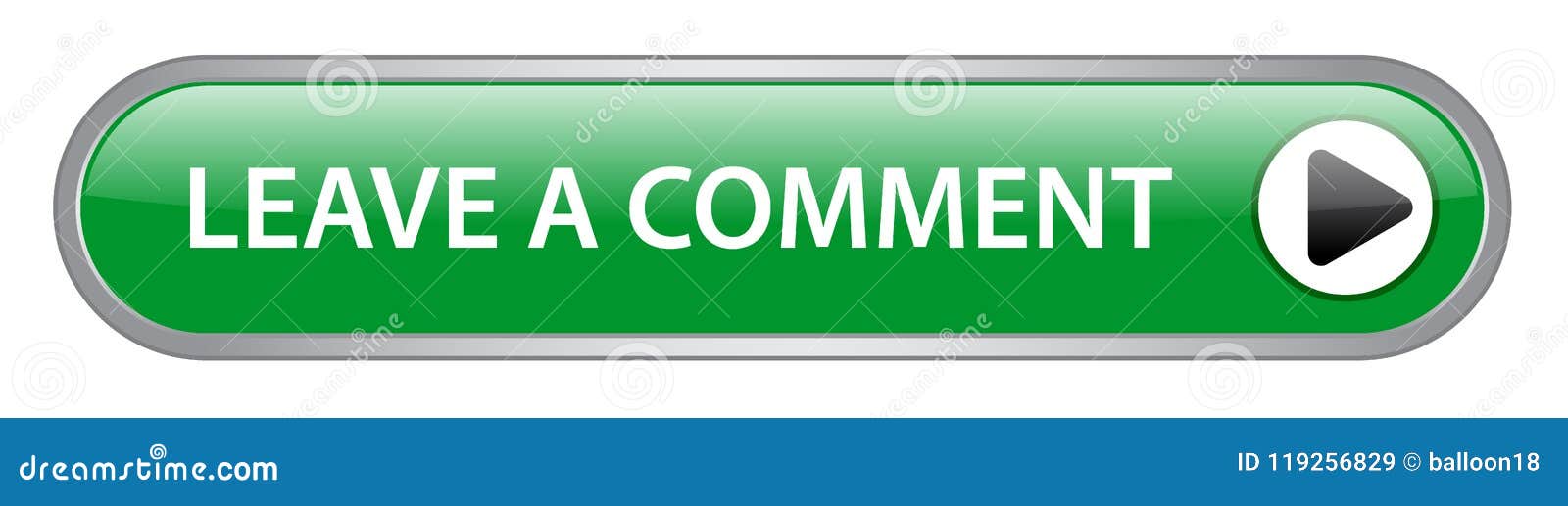 Leave a comment button stock vector. Illustration of application