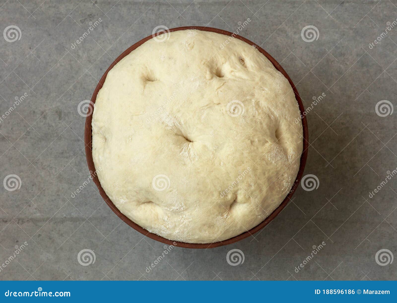 Leavened Dough in Ceramic Bowl Stock Photo Image of cooking, cuisine