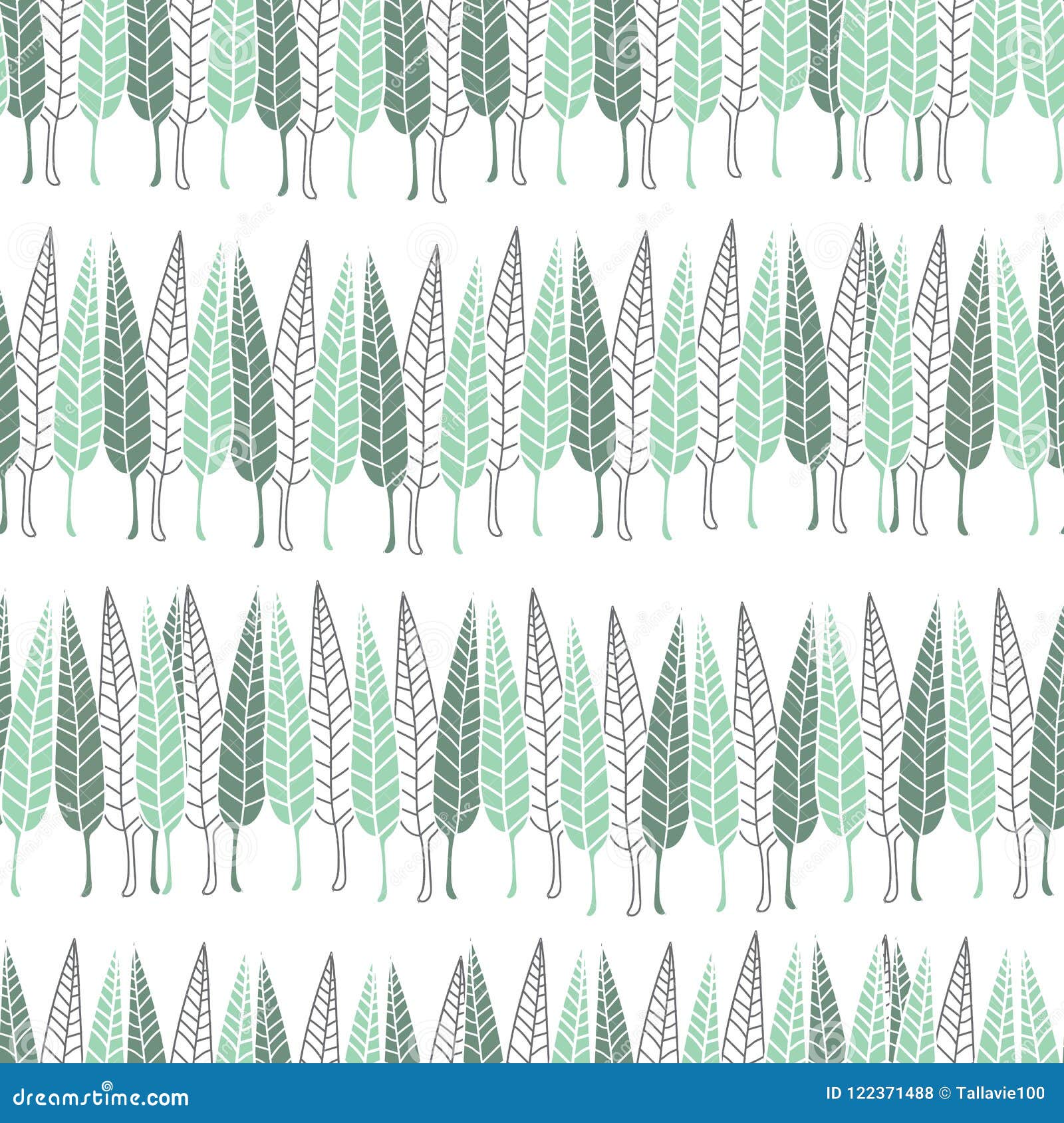 leaves forest-nature spirit seamless repeat pattern