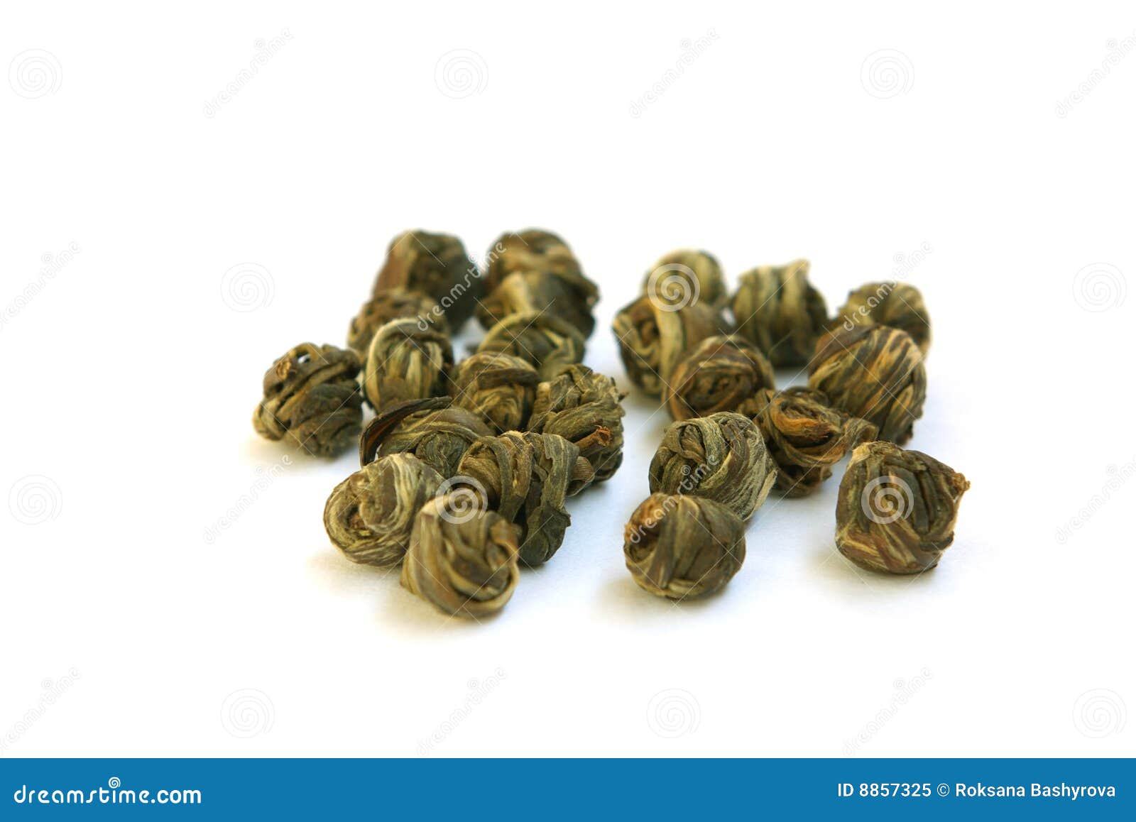 The Leaves of Green Tea Braided in Balls Stock Image Image of dieting, alternative 8857325