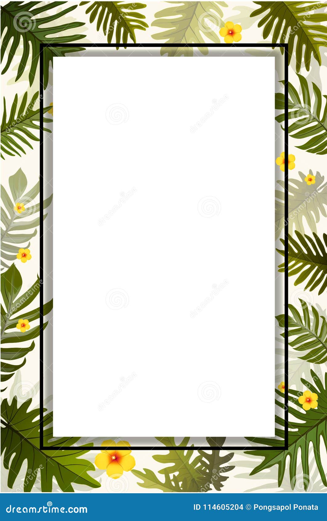 Tropical Invitation Template from thumbs.dreamstime.com