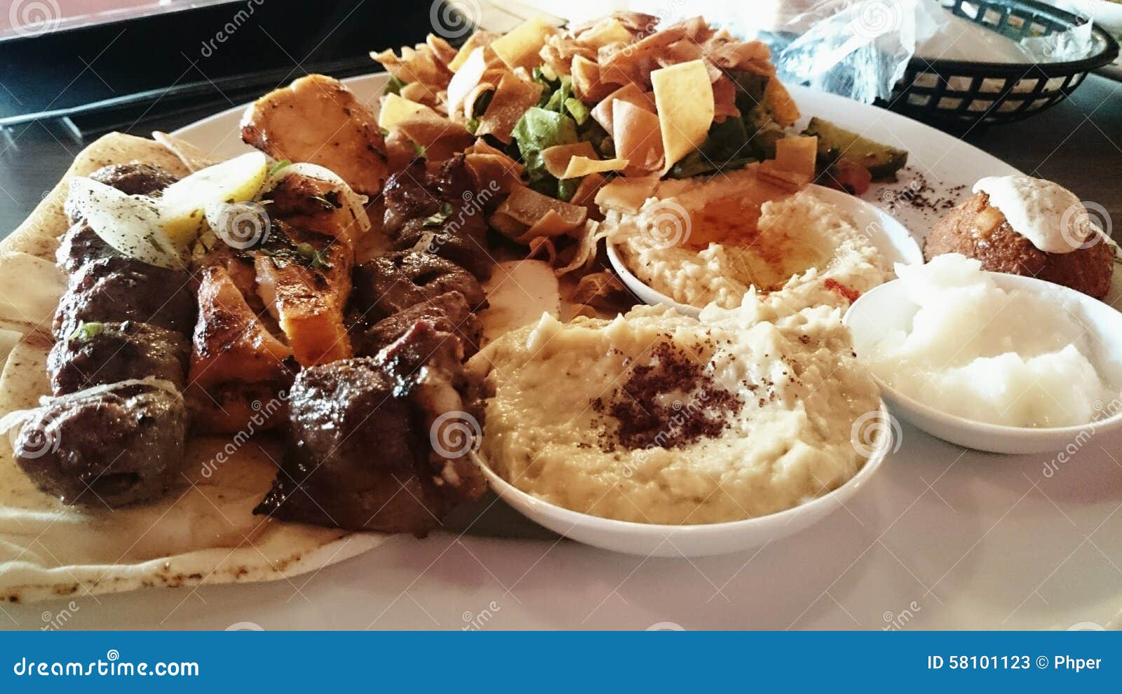 Lebanese Food stock image. Image of delicious, meat, lebanese 58101123