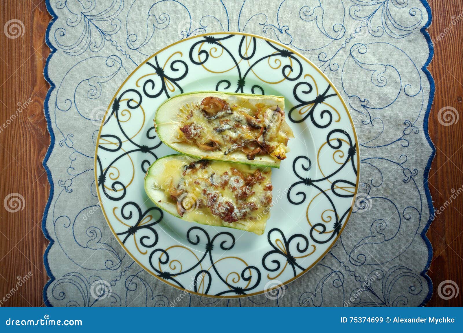 Lebanese Stuffed Squash stock image. Image of lebanon 75374699