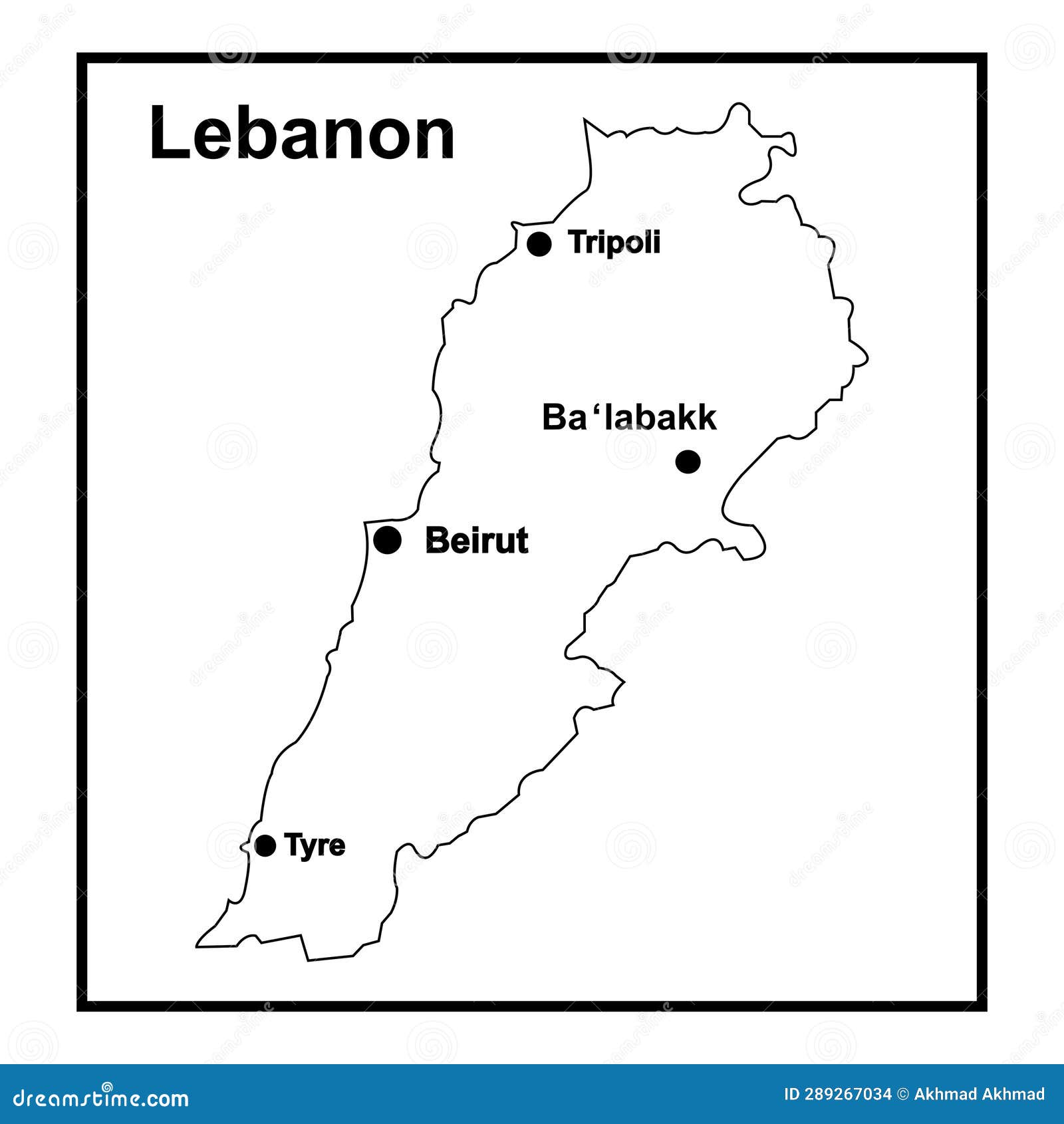 Lebanon map icon stock illustration. Illustration of lebanese 289267034