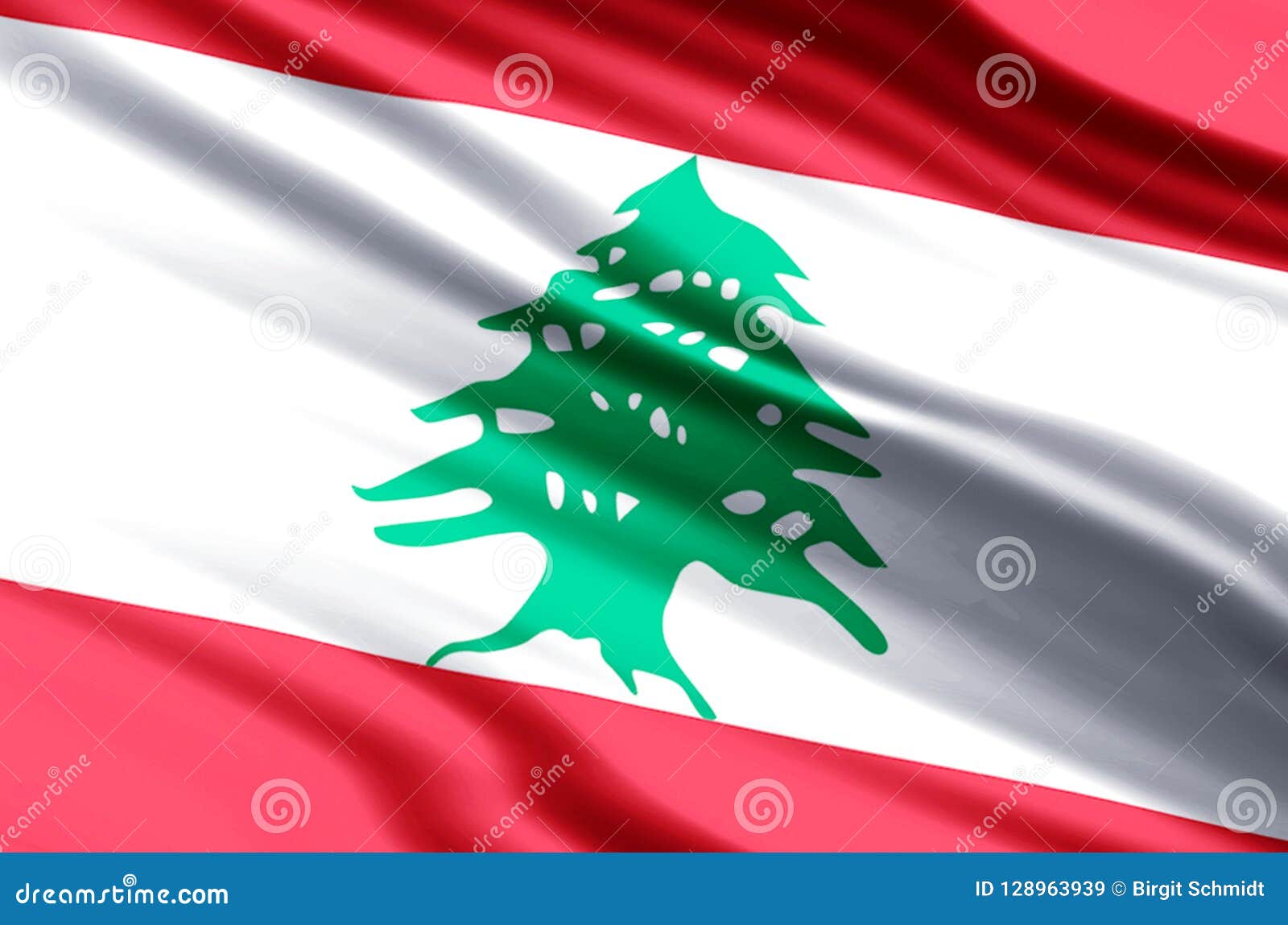 Download Lebanon flag illustration stock illustration. Illustration of nation - 128963939