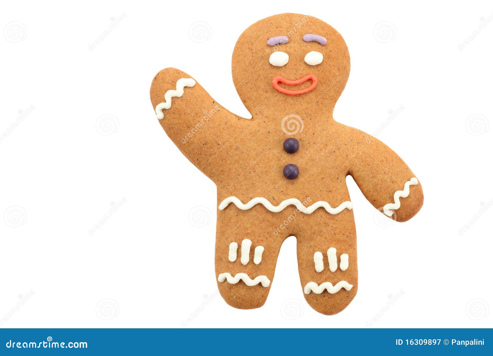 Lebkuchenmann stockbild. Bild von braun, getrennt, freundlich - 16309897