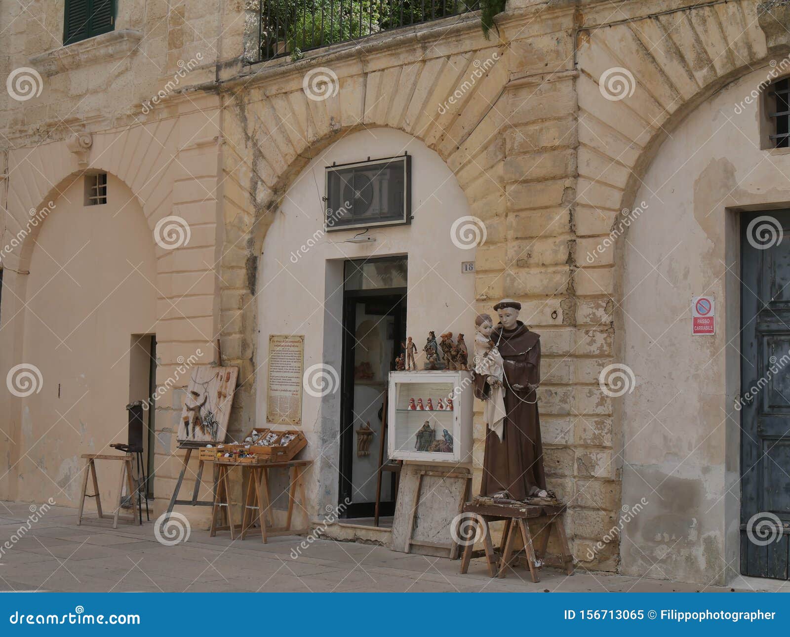 Lecce Typical Papiermache Shop. Editorial Image Image of trade