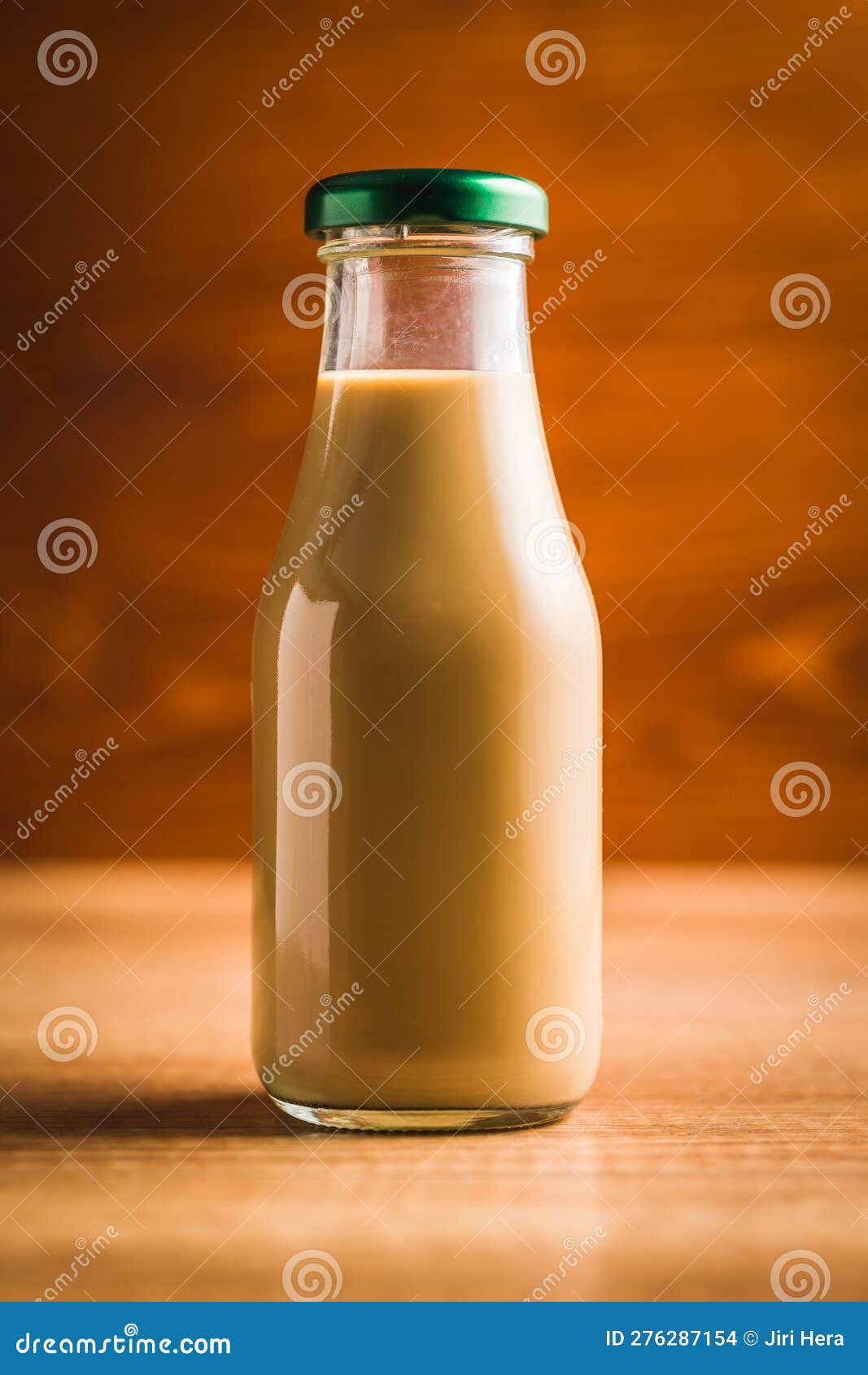 Botella de vidrio Leche