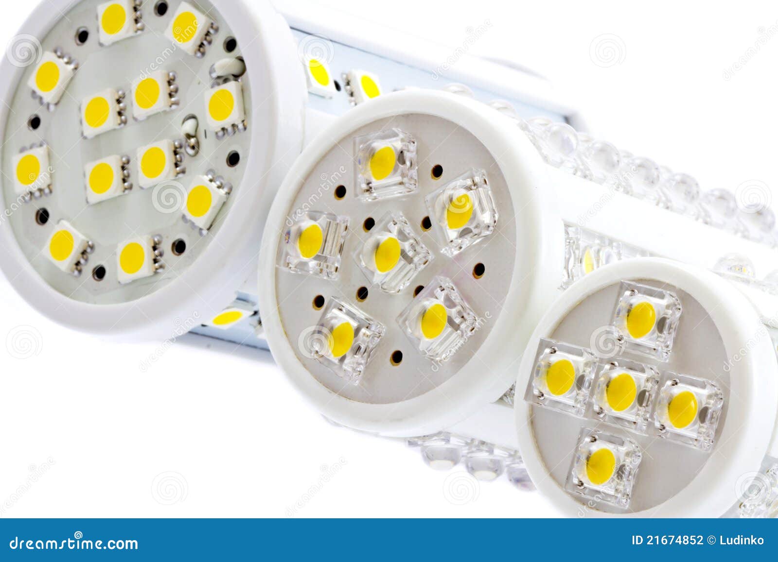 LED Bulbs With 1 And 3chip SMD LEDs Stock Photo Image of electrical