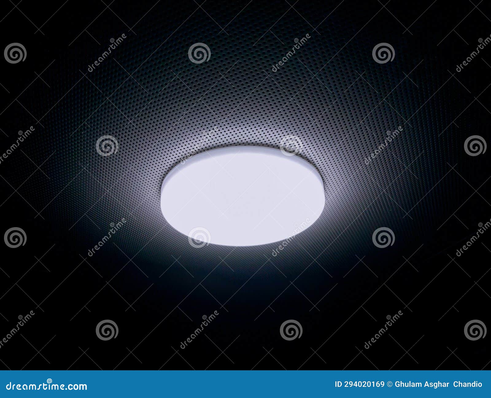 led ceiling light glowing at night darkness bathroomlight ceilingmounted ledlamp ledlight plafonnier lampara techo luz teto photo