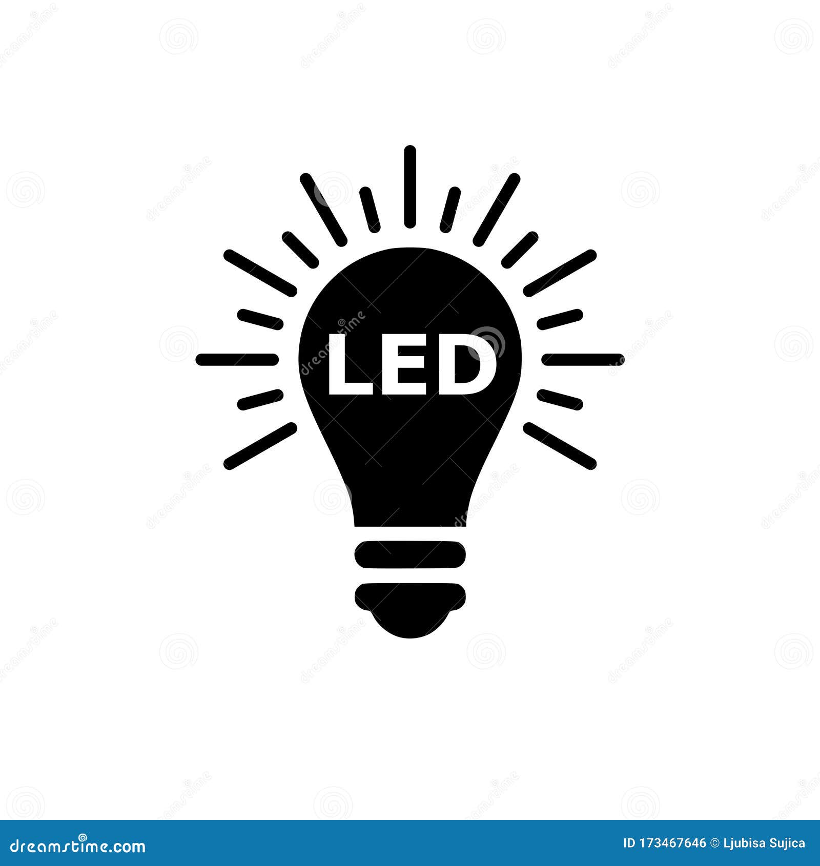 Led Logo Vector Illustration Stock Vector (Royalty Free) 555419185