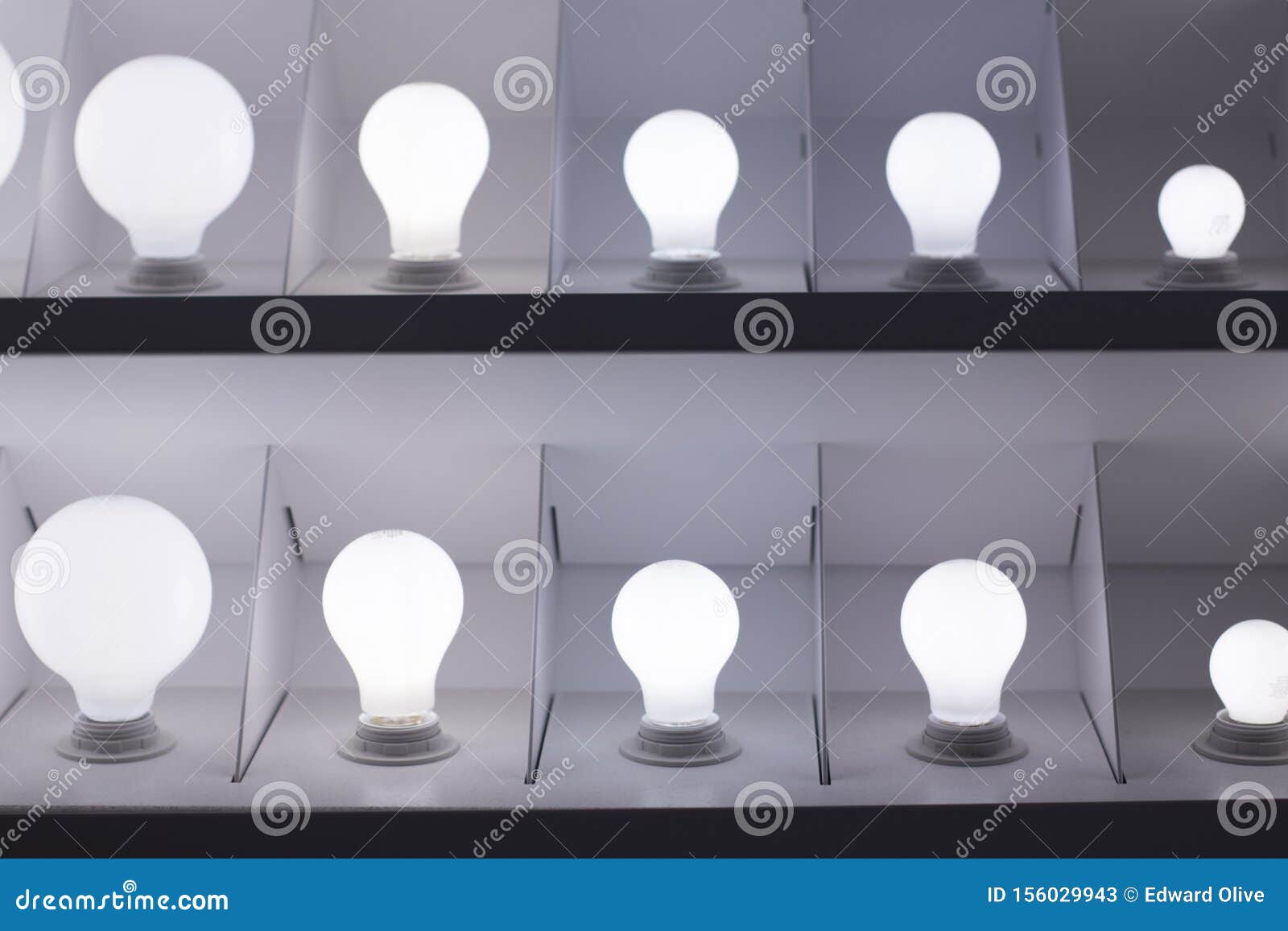 LED Light Bulbs Store Display Stock Image Image of show, mall 156029943