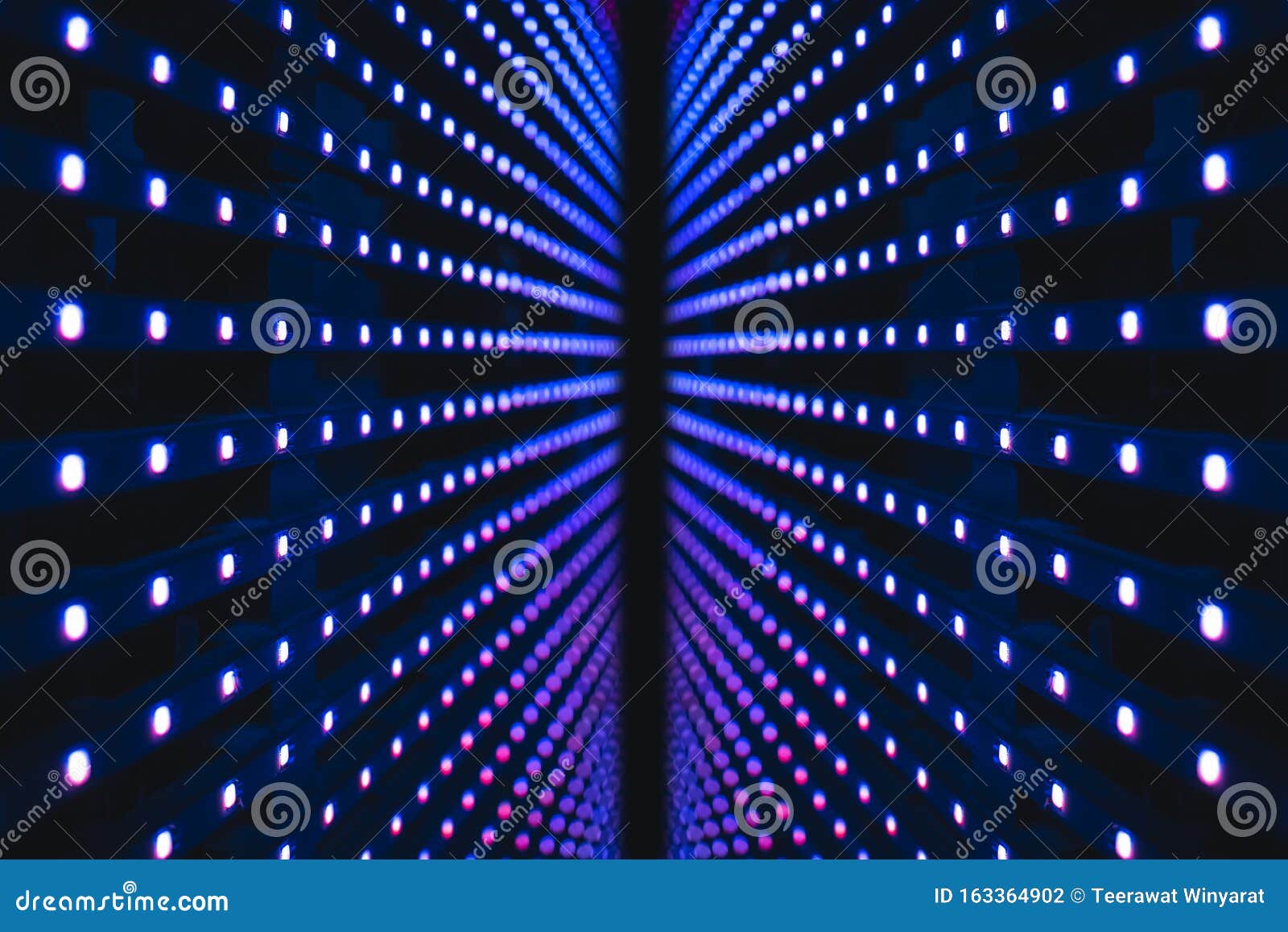 Led Light Digital Blue Light Dot Pattern Abstract Modern Technology