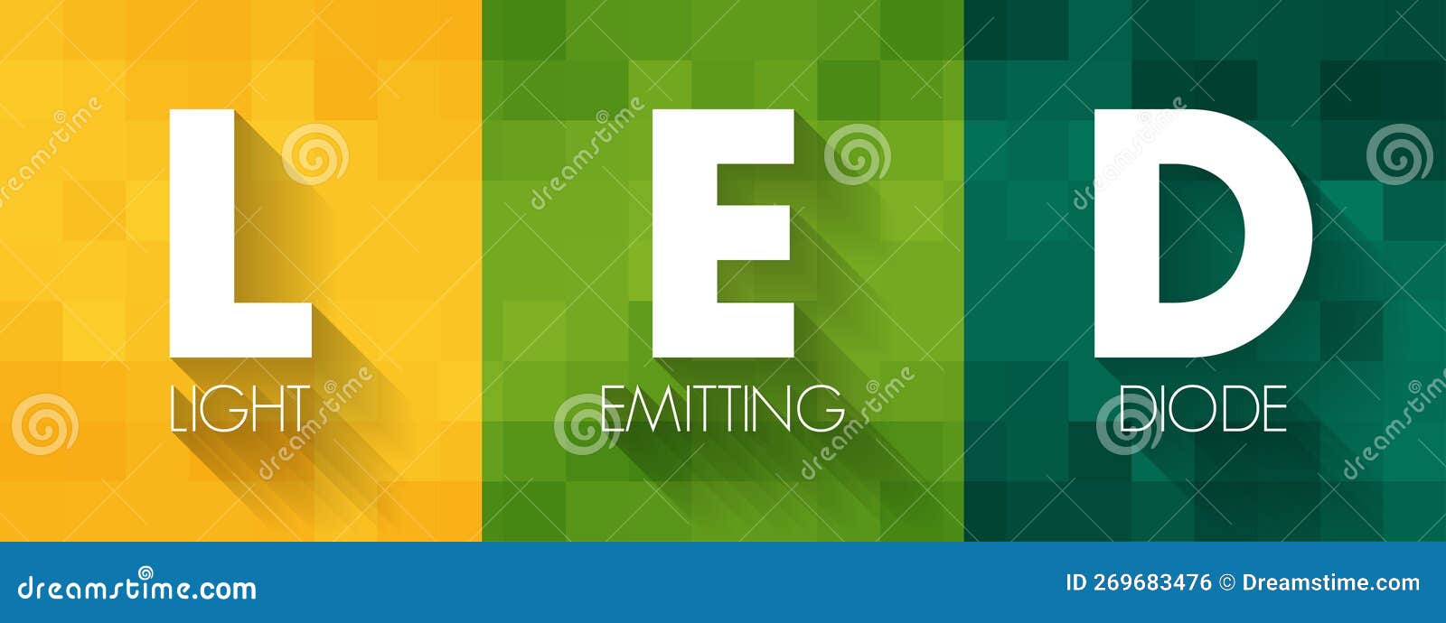 LED LightEmitting Diode Semiconductor Light Source that Emits Light