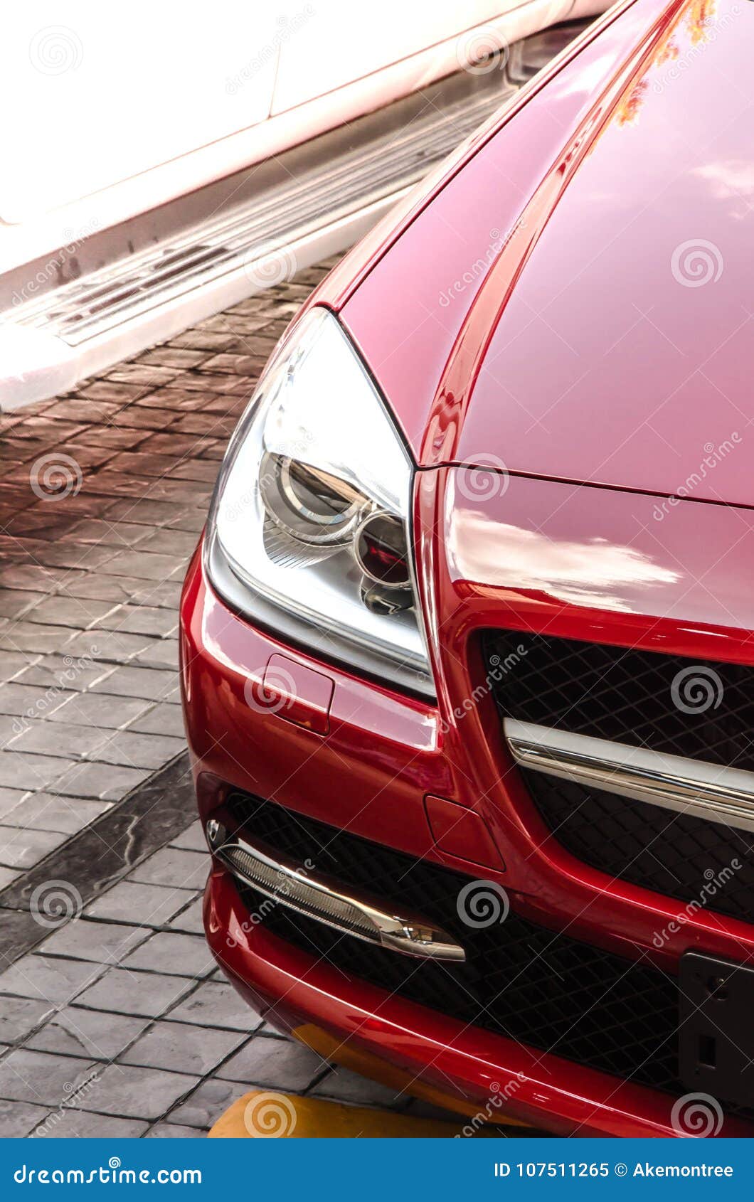 Led Light Head of Modern Car Stock Image Image of black, beam 107511265