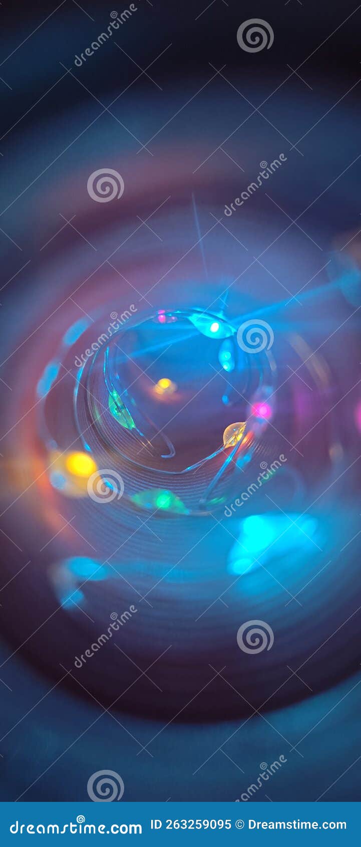 LED Lights Glow in Various Colors Stock Image Image of bending, glow