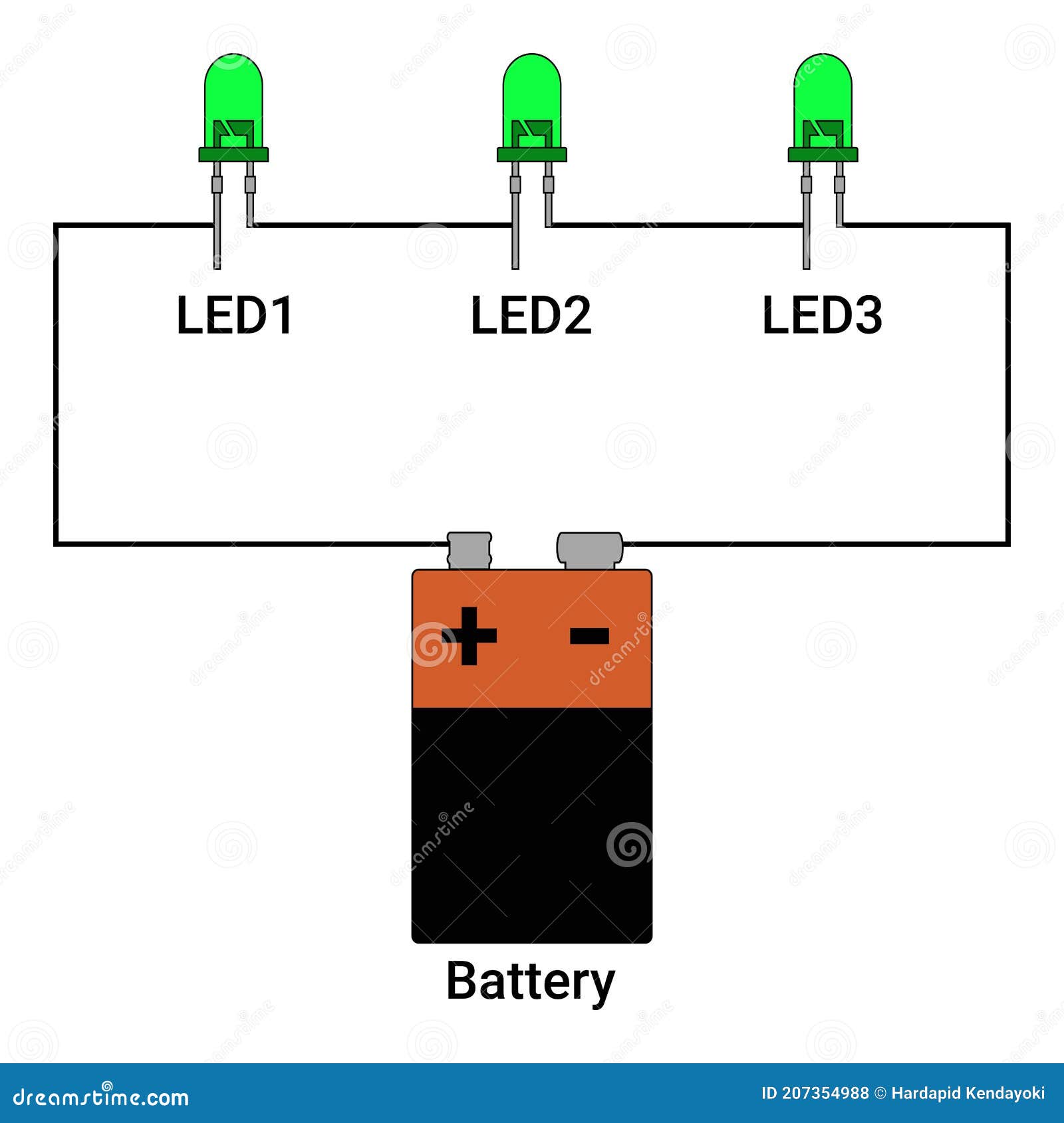 led circuit series