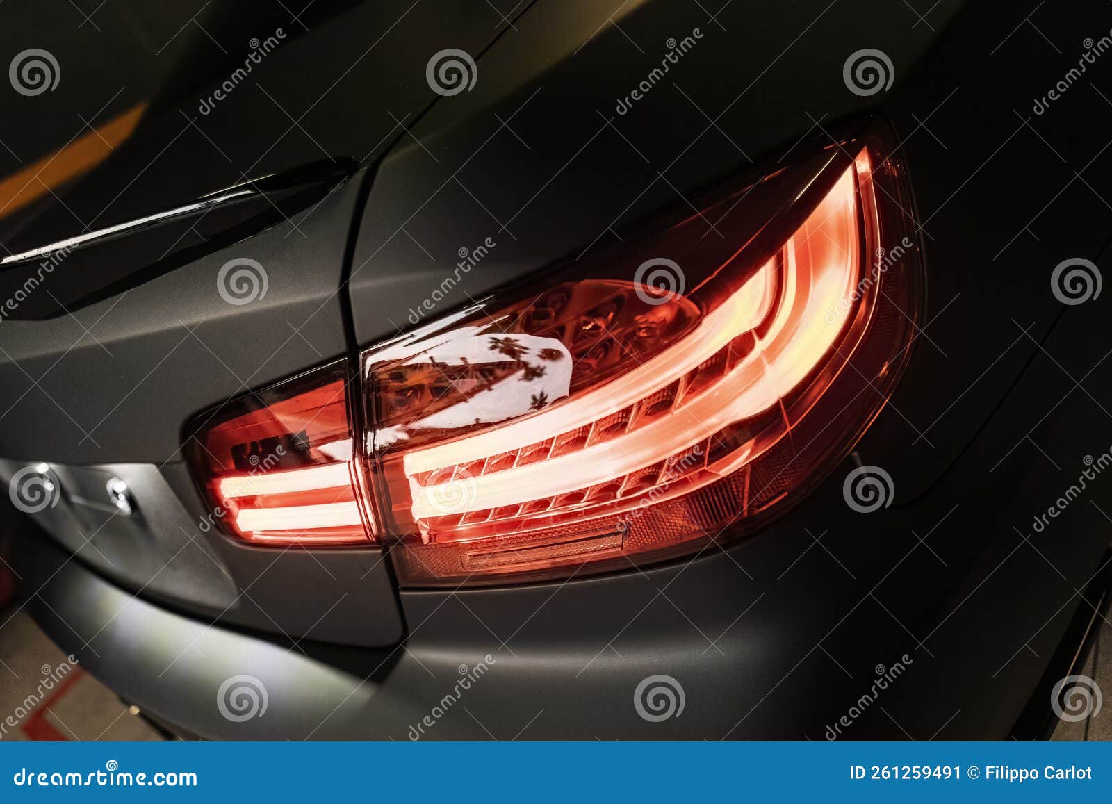 Led sport car tail light stock image. Image of performance 261259491