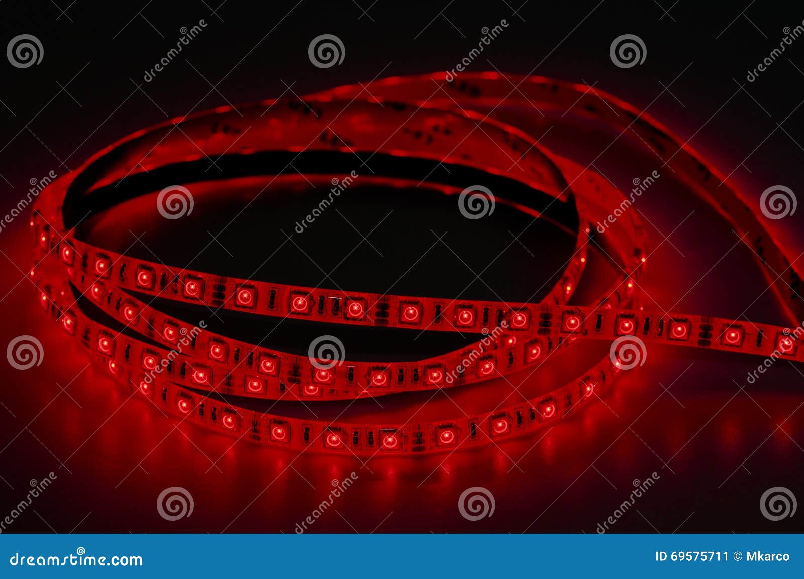 Led Strip Lights, Red Color Stock Image Image of blue, life 69575711