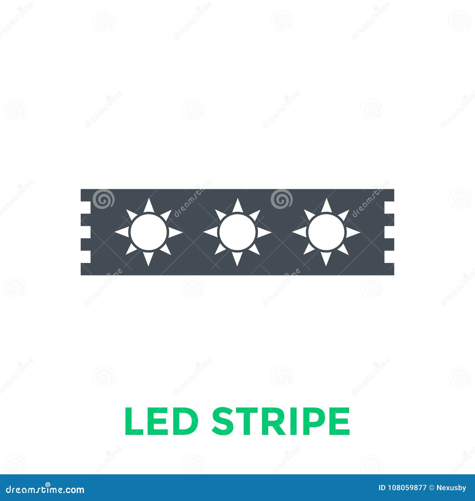 Download LED Stripe Icon, Vector Pictogram Stock Vector ...