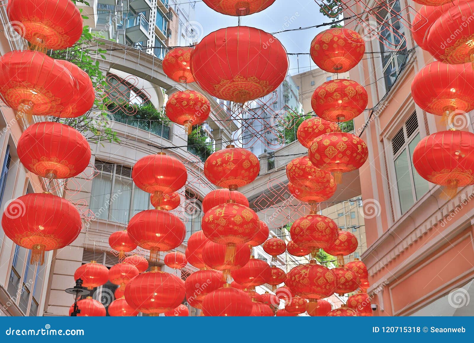 Lee Tung Avenue at Night Wan Chai Stock Photo Image of lantern