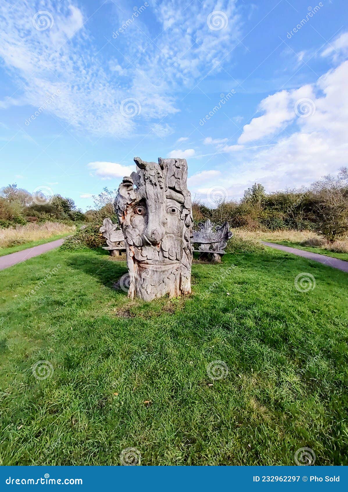 Lee Valley Country Park the Shrine Stock Image Image of green, grass