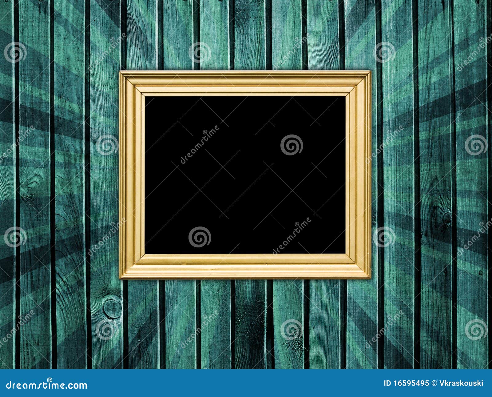 Leeg frame op houten muur stock afbeelding. Image of deeg 16595495