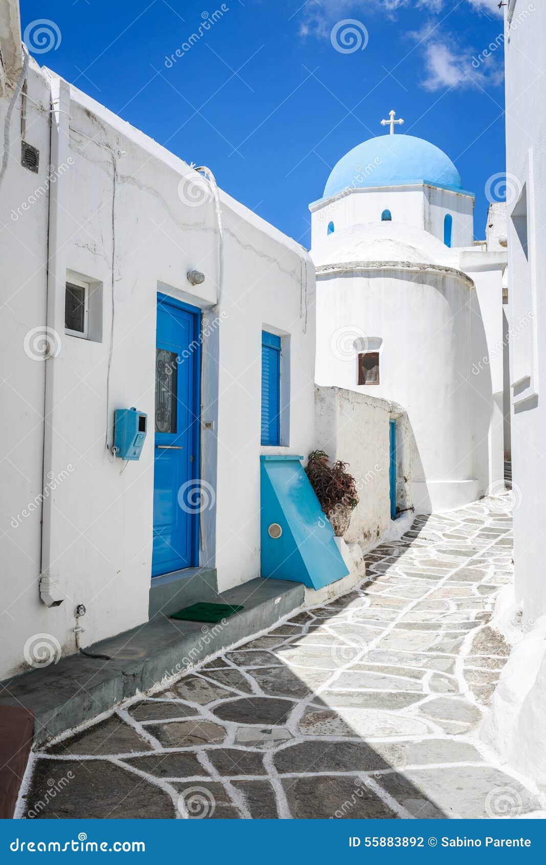 lefkes church in paros, greece