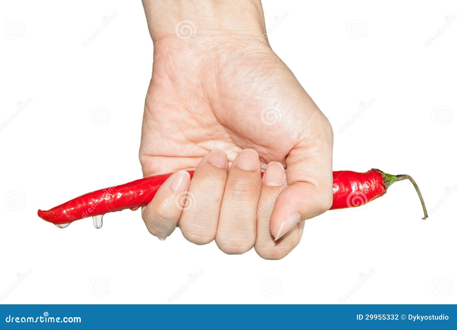 Hand grasp chili stock photo. Image of tasty, closeup 29955332