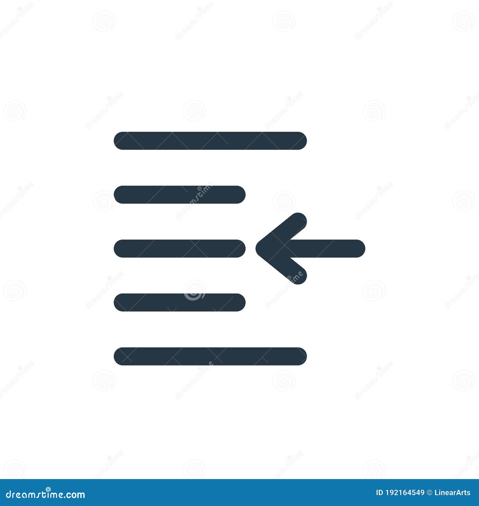 left indent icon  from text editor concept. thin line  of left indent editable stroke. left indent linear sign