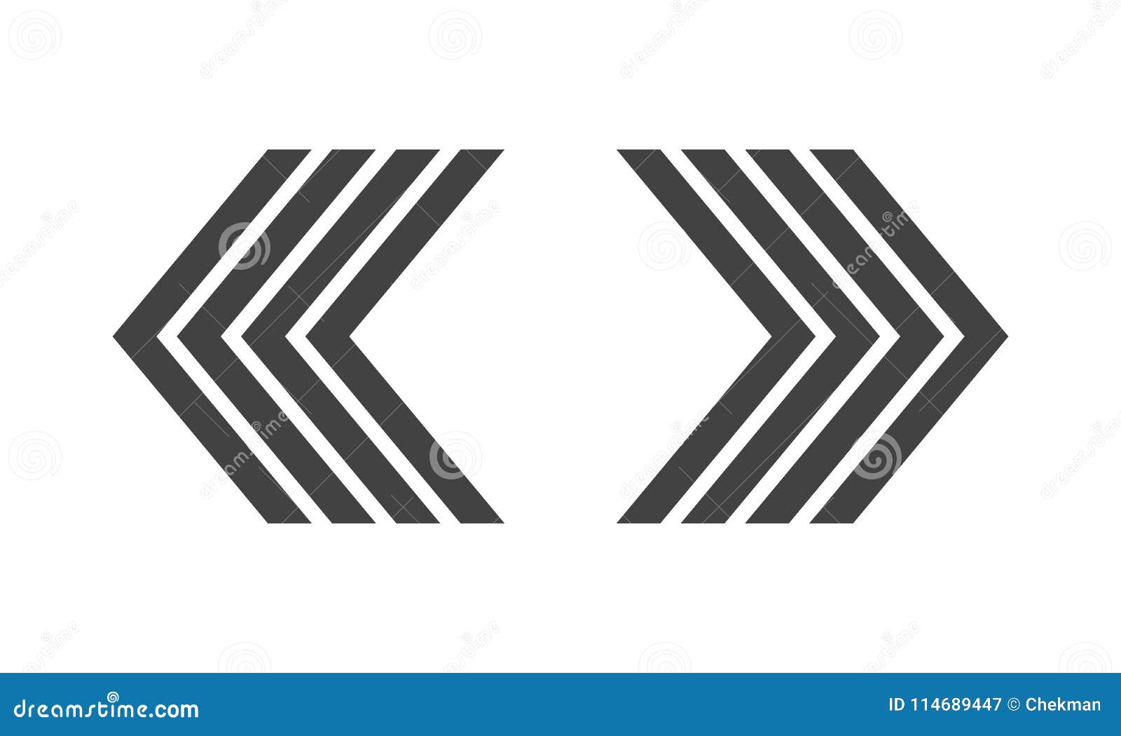 Download Left And Right Arrows. Vector Illustration. Stock ...