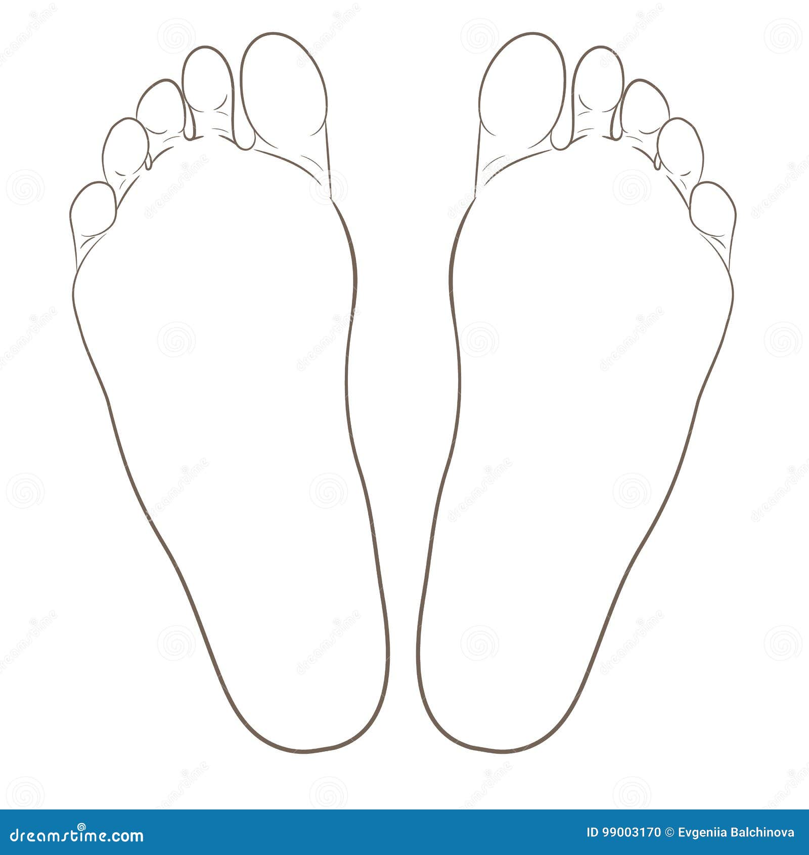 Supinated Foot Arch Deformation Bottom And Back View Foot Weight