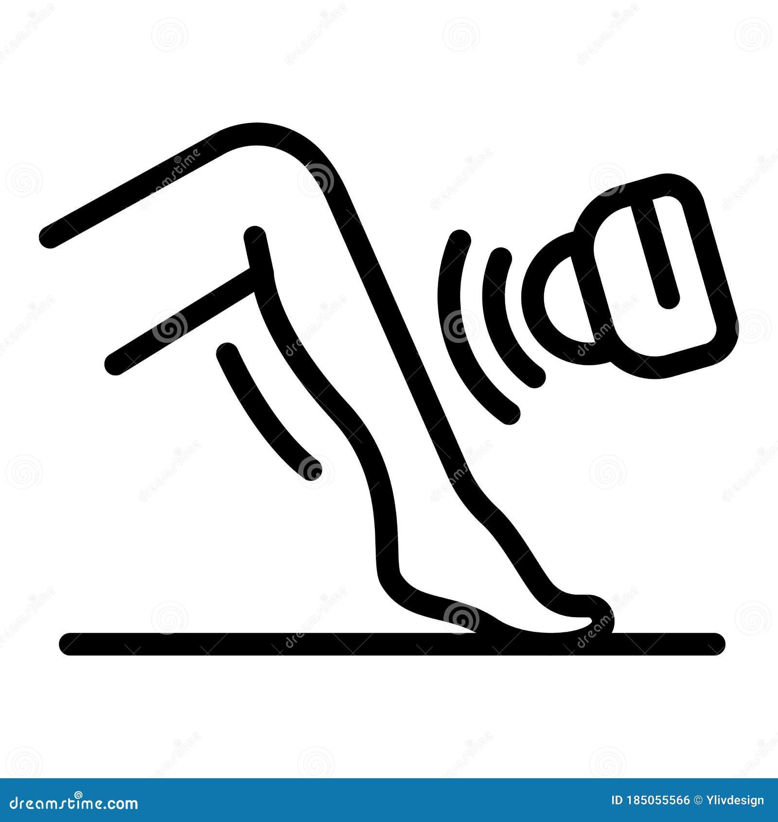 Leg Hair Removal Icon, Outline Style Stock Vector - Illustration of body,  beautiful: 185055566