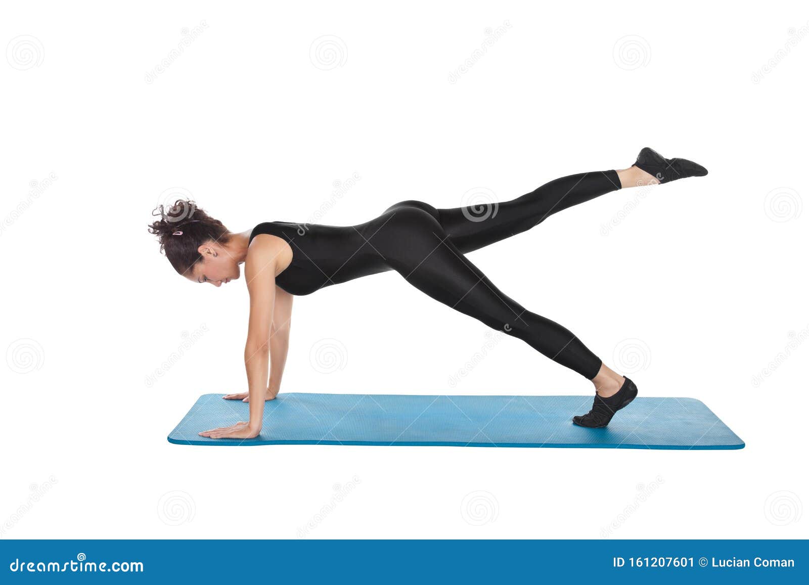 Leg pull front pilates stock image. Image of figure - 161207601