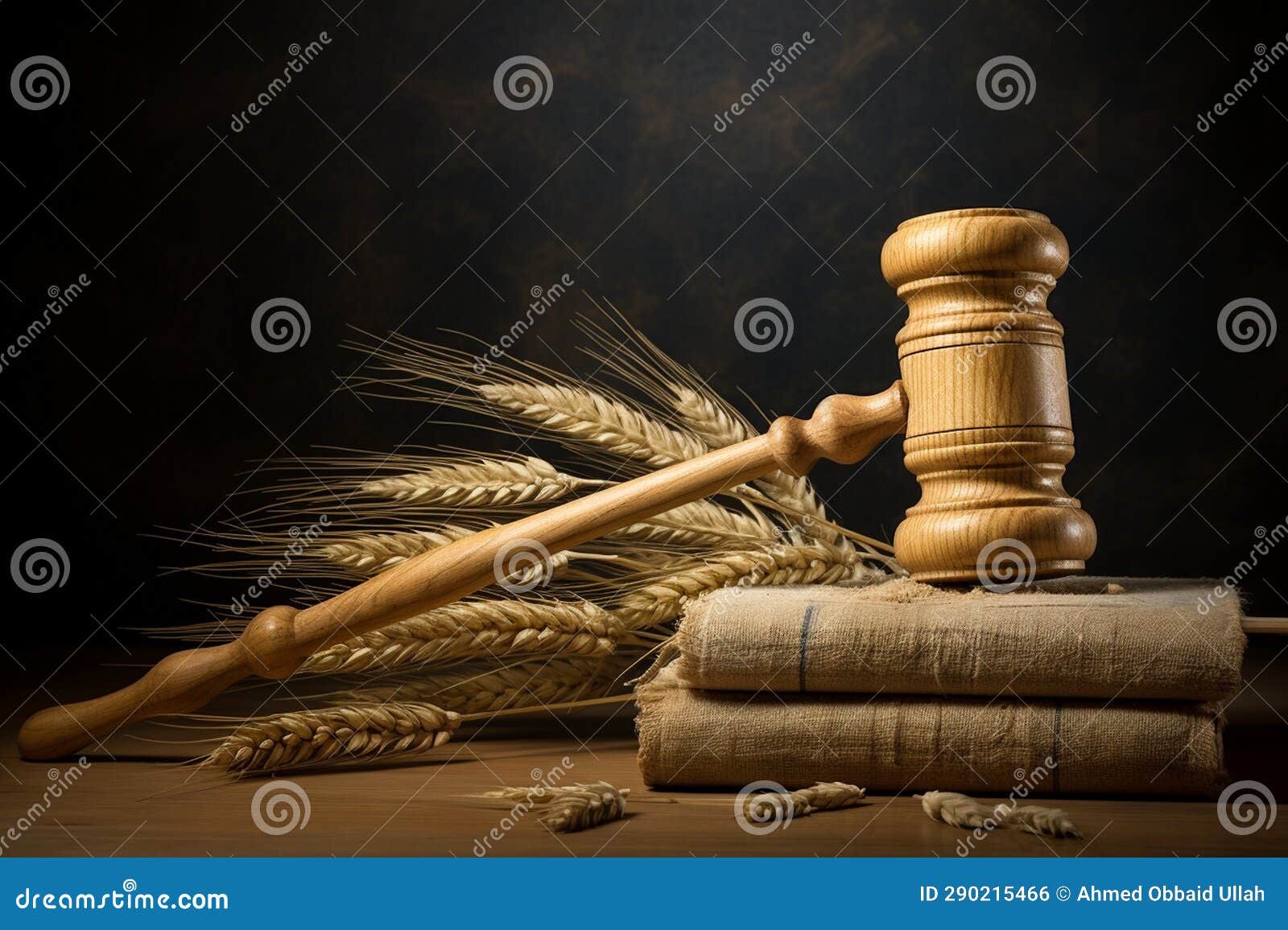 Legal Battles in the Grain Industry. Generative by Ai Stock