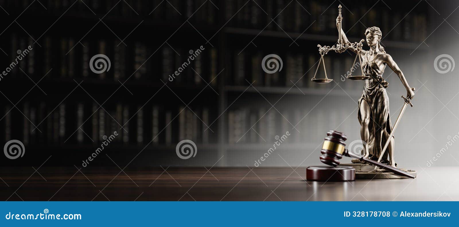 legal concept: themis is the goddess of justice and the judge's gavel hammer as a  of law and order on the