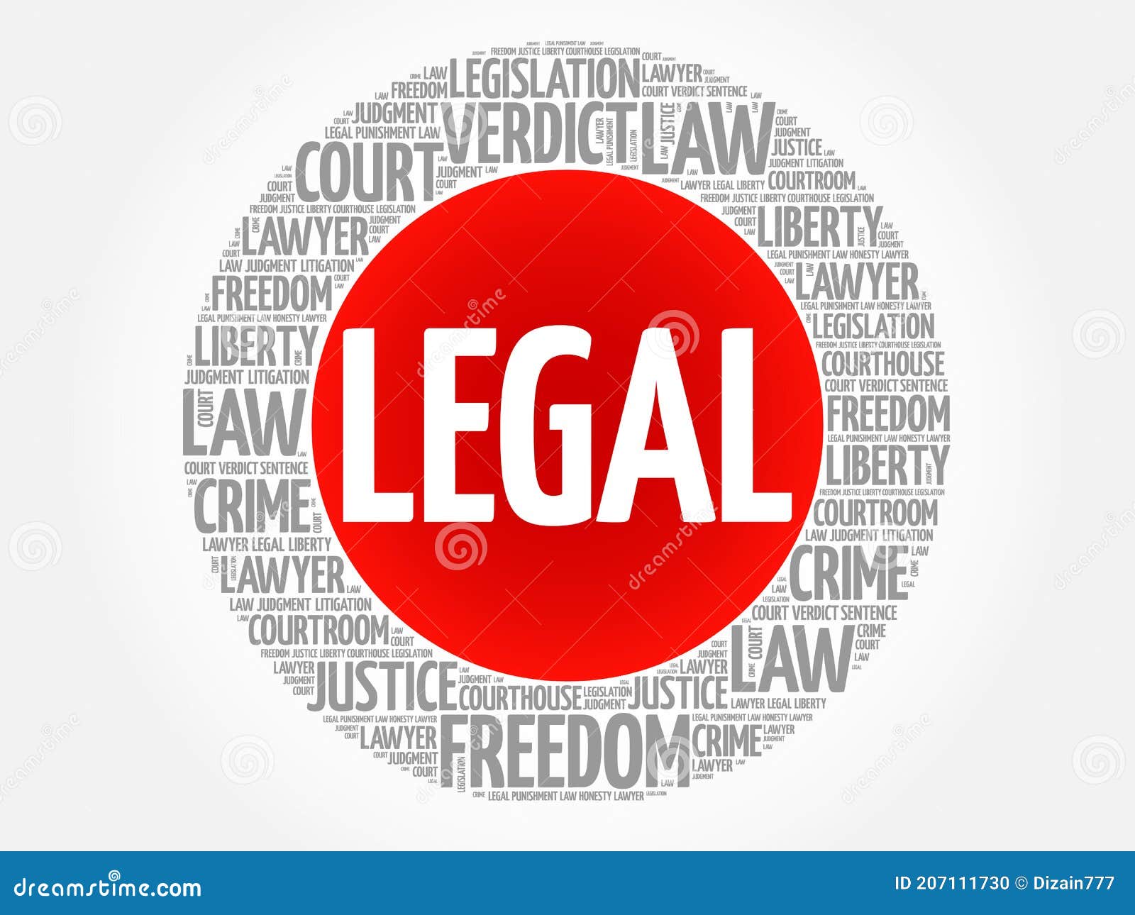 Legal word cloud stock illustration. Illustration of guilt - 207111730