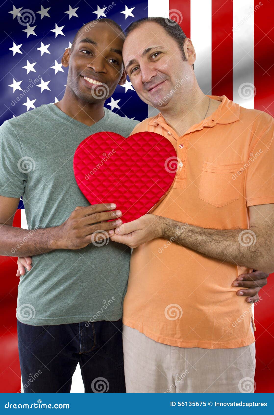 Legalization Of Gay Marriage Stock Image Image Of Husband Interracial 56135675