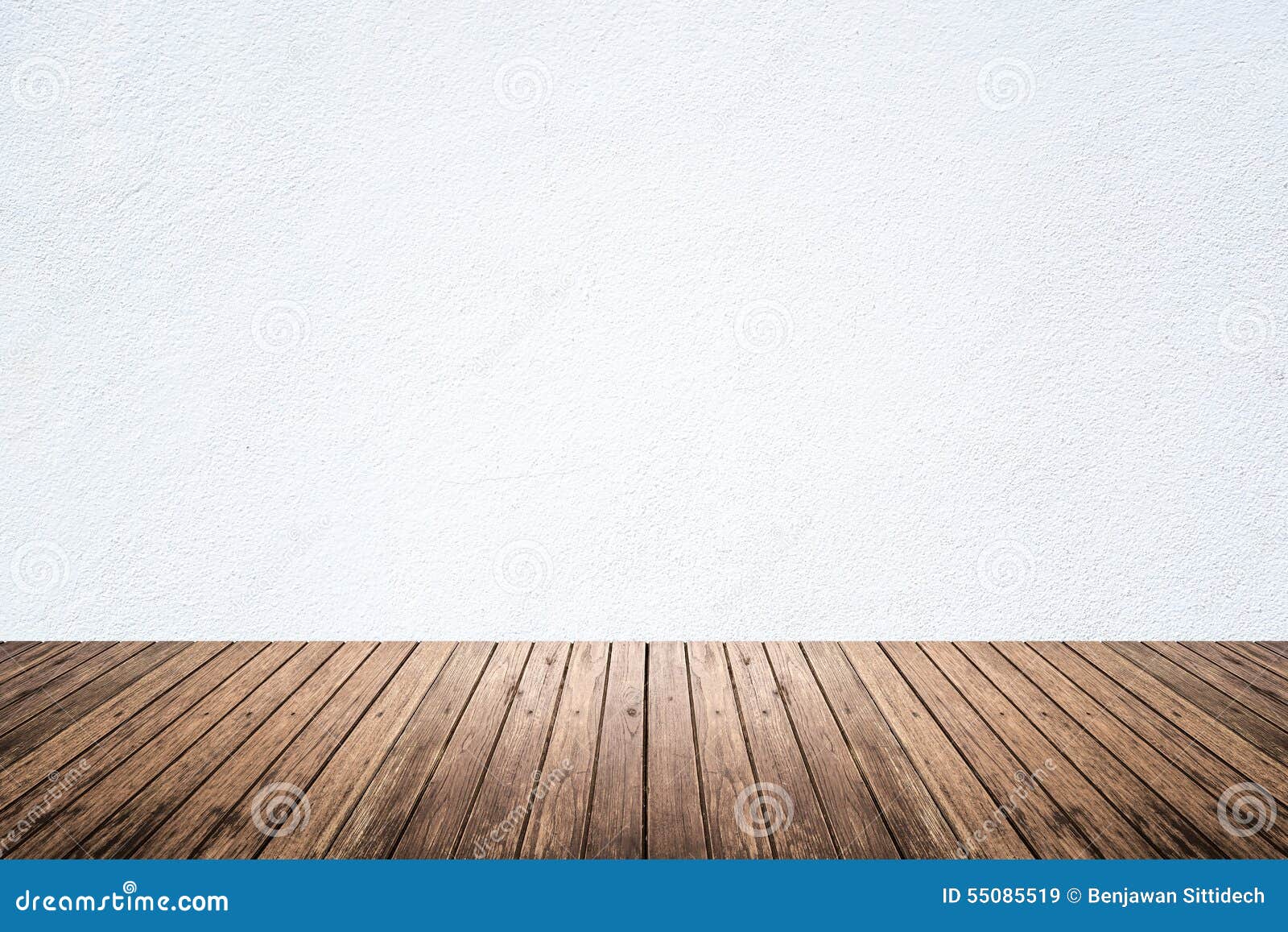 Spiksplinternieuw Lege Ruimte Van Witte Muur En Houten Vloer Stock Afbeelding FE-81