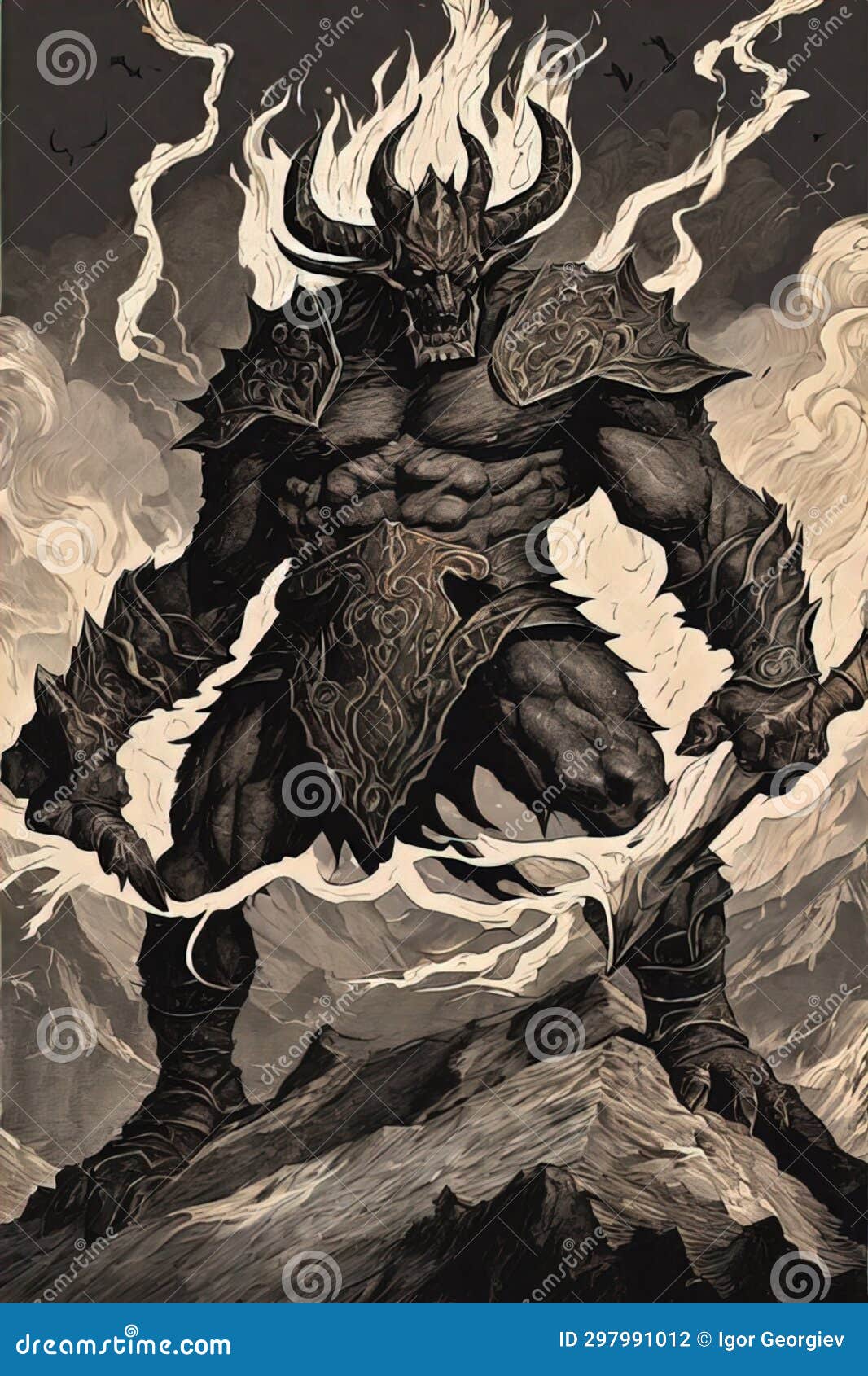 the legend of surtur a story of how a powerful fire demon sought to wreak destruction on the norse gods and their world