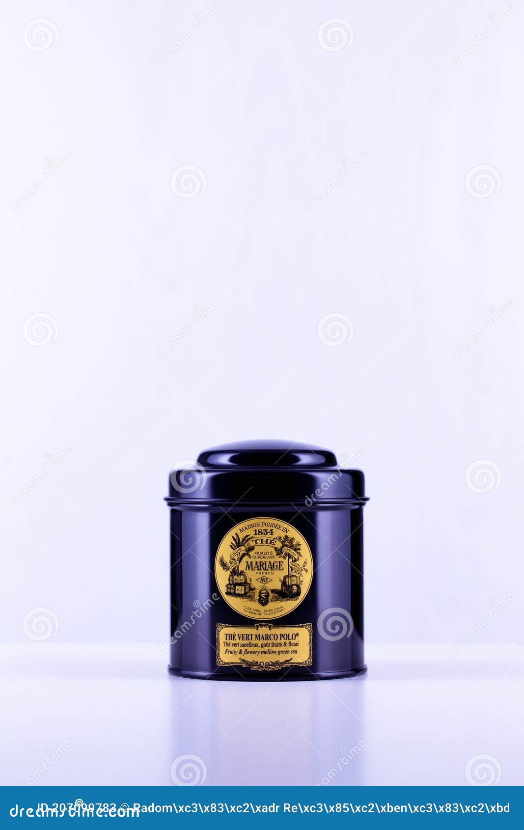 Legendary Marco Polo Tea in the Black Box Editorial Stock Photo