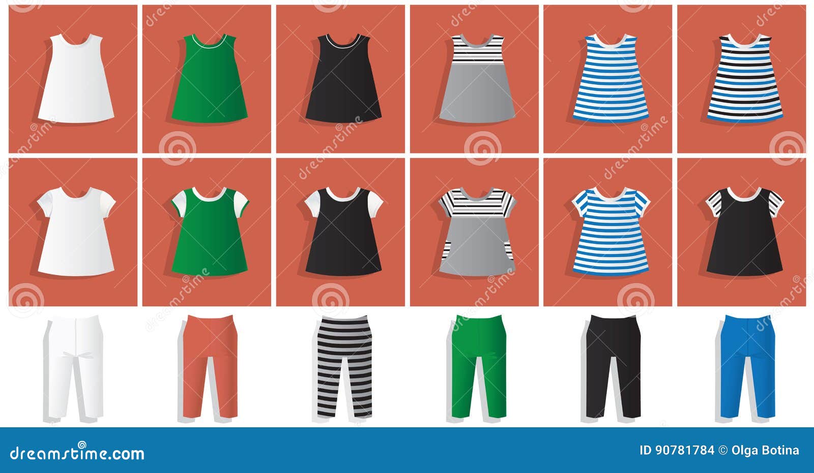 HELLO KITTY TUNIC TOP DRESS LEGGINGS SET size 9-10 | eBay