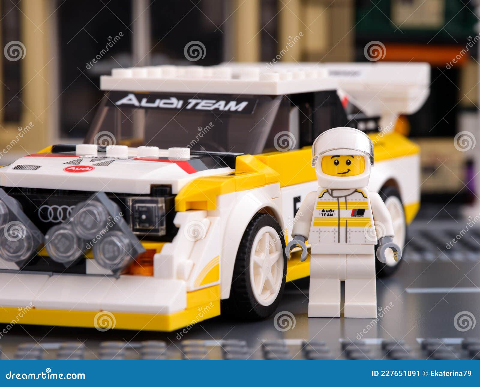 Lego 1985 Audi Sport Quattro S1 Car and His Driver by LEGO Speed Champions  Editorial Photo - Image of quattro, yellow: 227651091