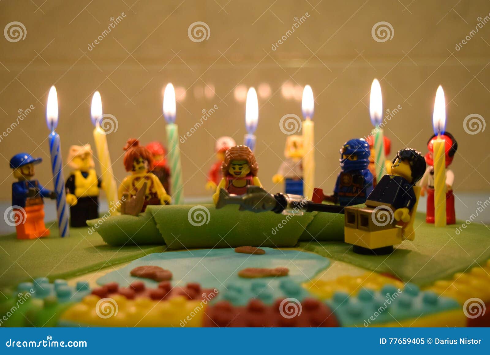 Louis Vuitton Orange Lego Birthday Cake
