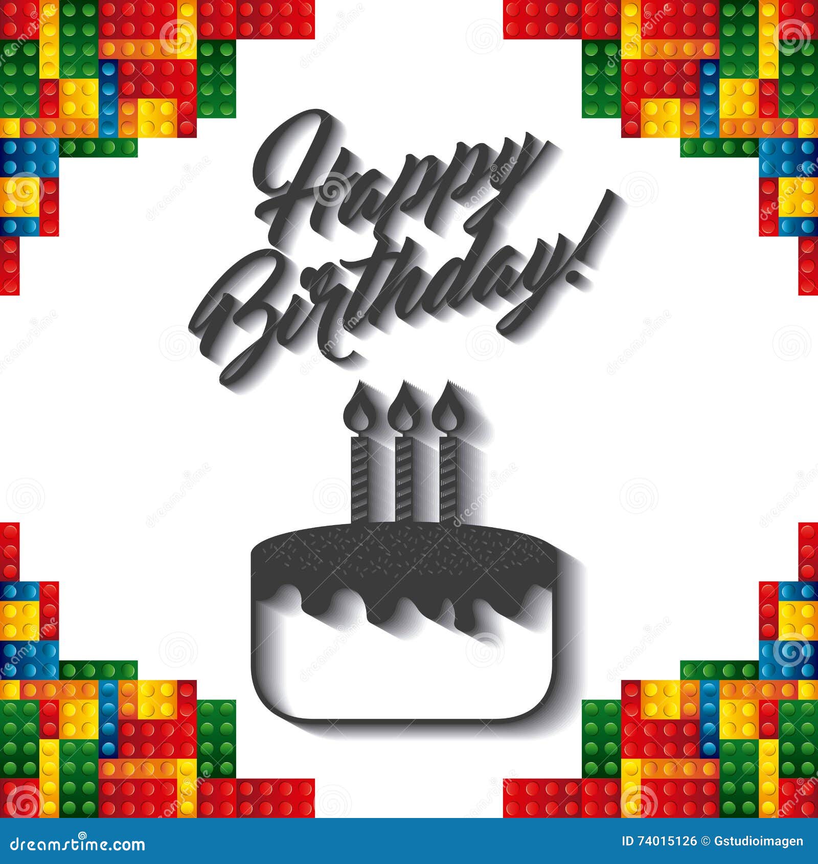 Download Lego Frame Icon. Happy Birthday Design. Vector Graphic ...